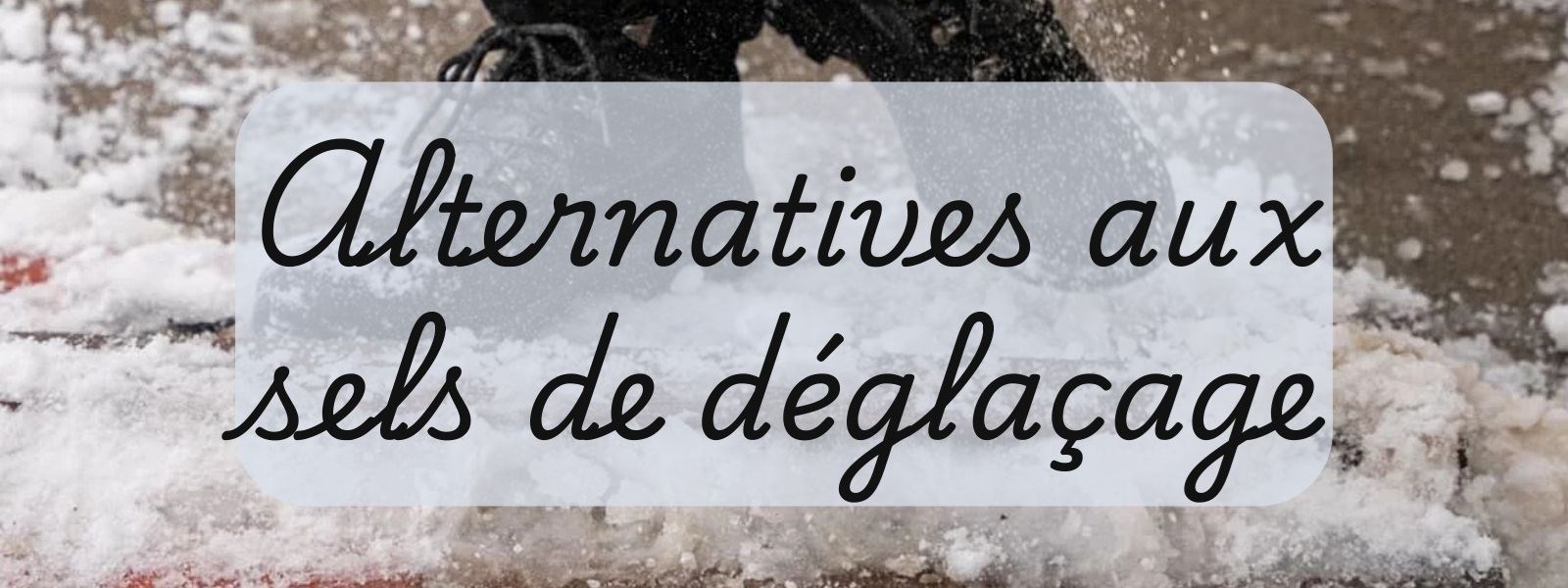Alternatives aux sels de déglaçage